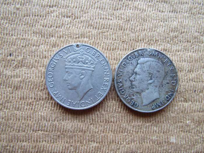 WW2 1939 to 1945 War Medal To Ja Kriel and Defence Medal to A Pashe