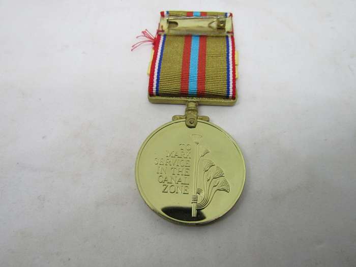 Suez Canal Medal with Suez Canal and Bitter Lakes Bar Full Size Medal (Replica)