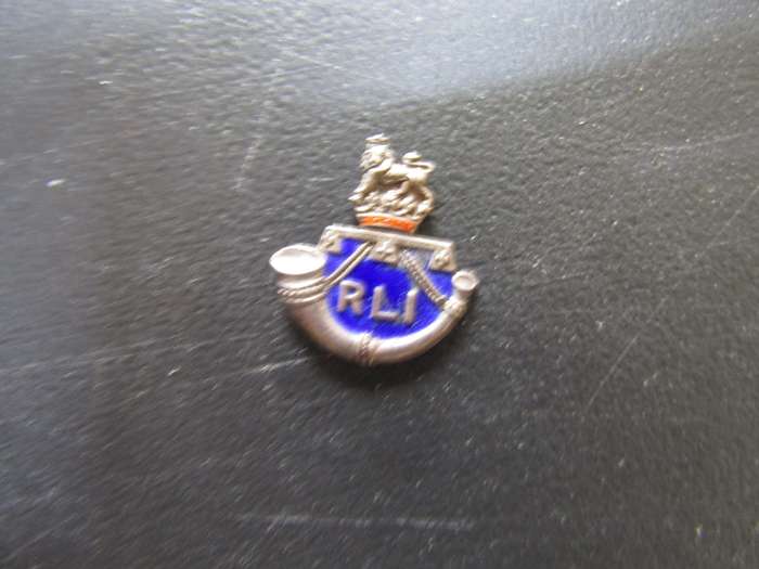 WW2 Rand Light Infantry Sterling Silver Badge. Pin Missing