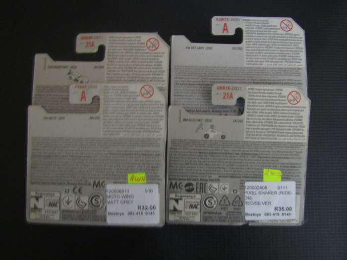 4 New Hotwheels Die Cast Car on Cards (B)