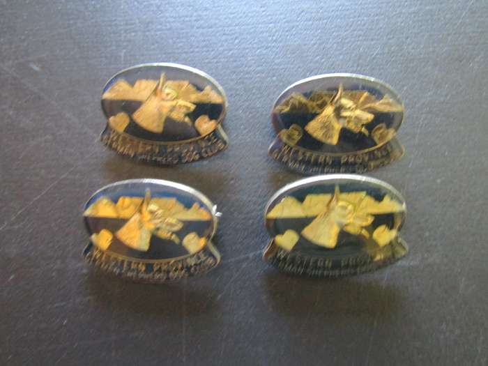 4 Western Province German Shepard Dog Club badges