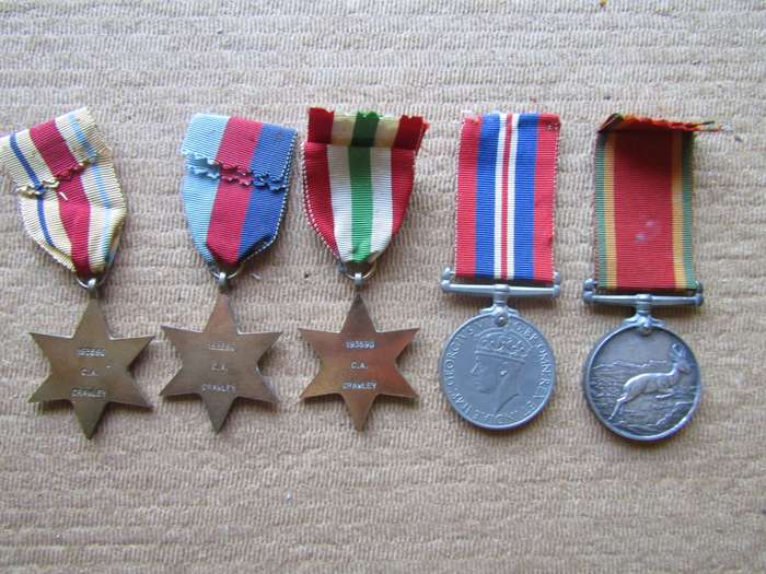 WW2 Medal group to CA Crawley