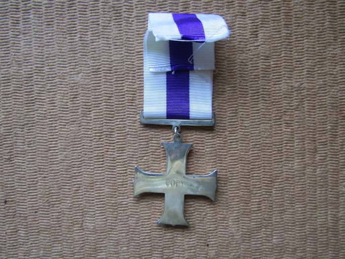 Military Cross Medal . Sterling Silver . Its a Copy