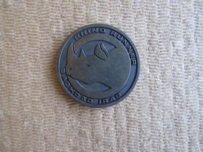 US Army Rhino Runner Red zone 12. Challenge Coin (T)