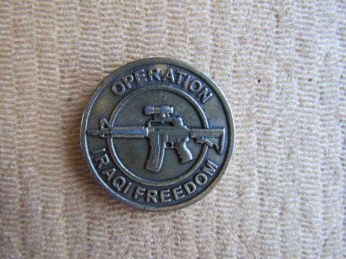 US Army Multi National Iraq force Challenge Coin (Y)