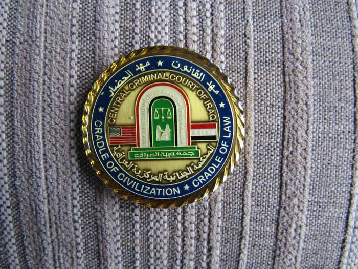 Central Criminal Court Of Iraq Challenge Coin (A79)