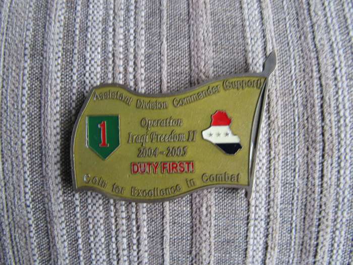 Assistant Division Commander Support  Challenge Coin (A83)