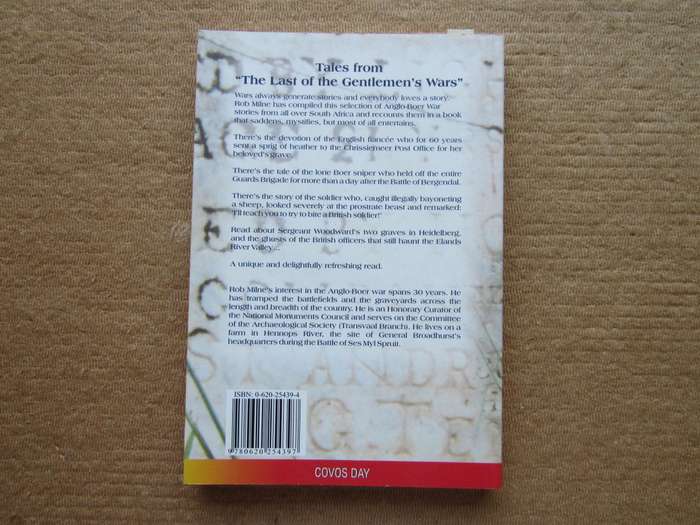 Anecdotes Of The Anglo Boer War By Rob Milne