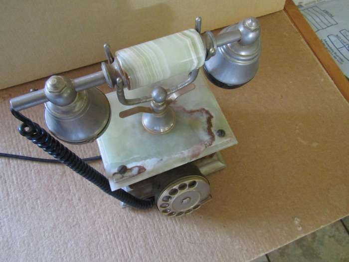 Vintage Alabaster Telephone Works 100% Weighs 4kg
