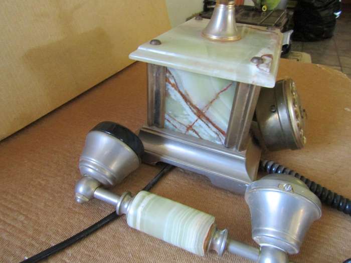 Vintage Alabaster Telephone Works 100% Weighs 4kg