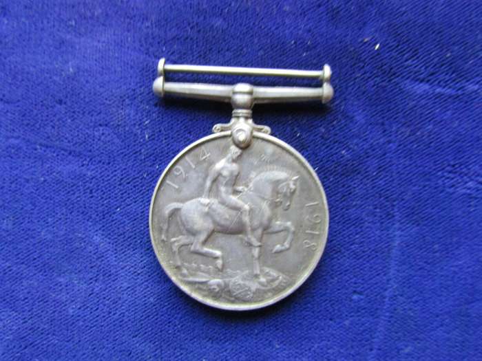 WW1 British War Medal to W Woods 12Th SAI