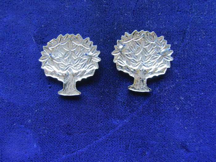 Pair of Regiment Orange Free State Collar Badges. Pins intact.