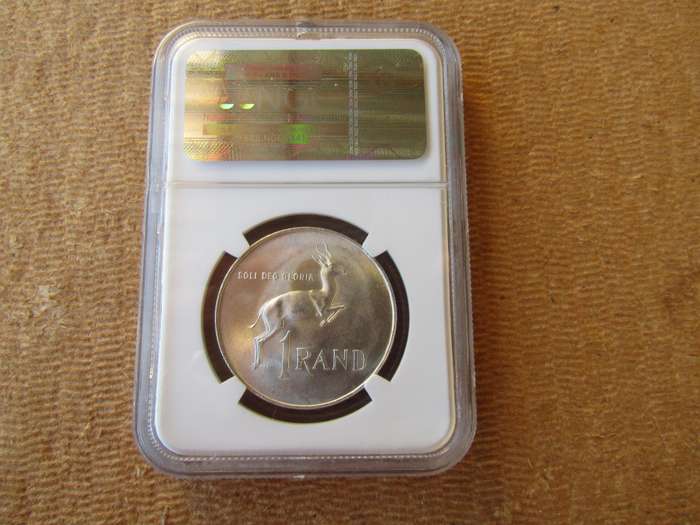 1966 English NGC Graded Silver One Rand MS64
