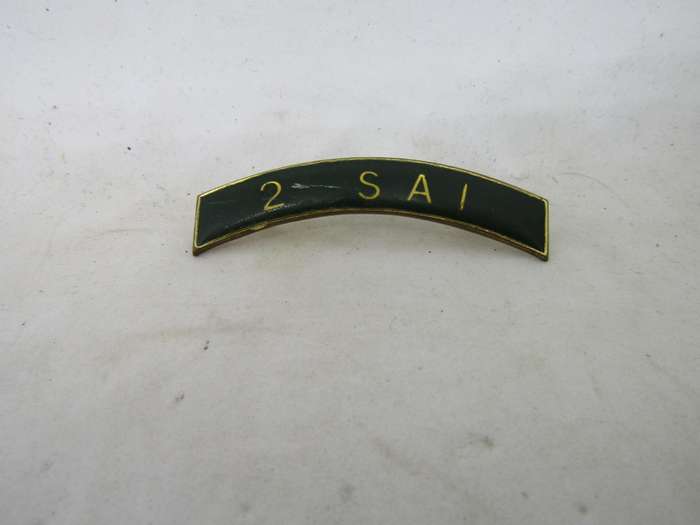 SADF Military Works Unit shoulder title. 1 Pin intact.