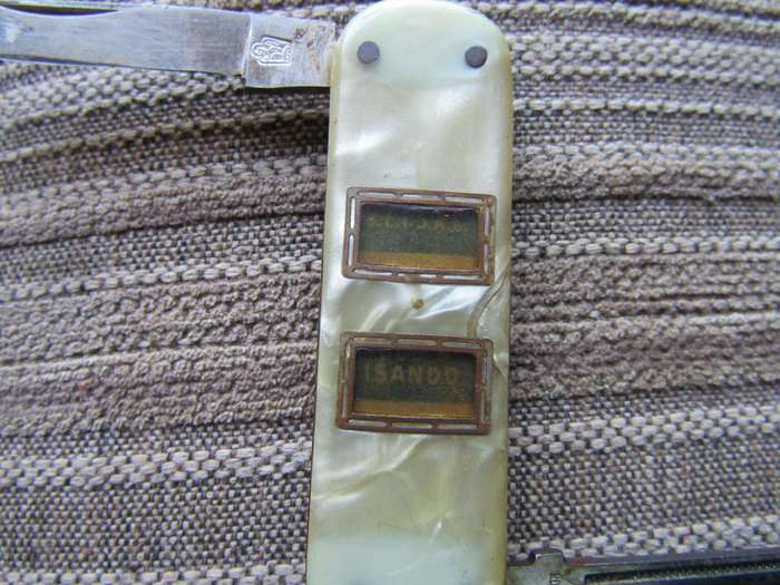 Vetsak Digital  Pocket Knive.  Blade 8 cm. Name display when opened