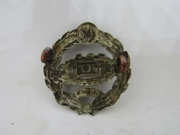 SADF South African Tank Corps WW2 cap badge 3,5 cm across