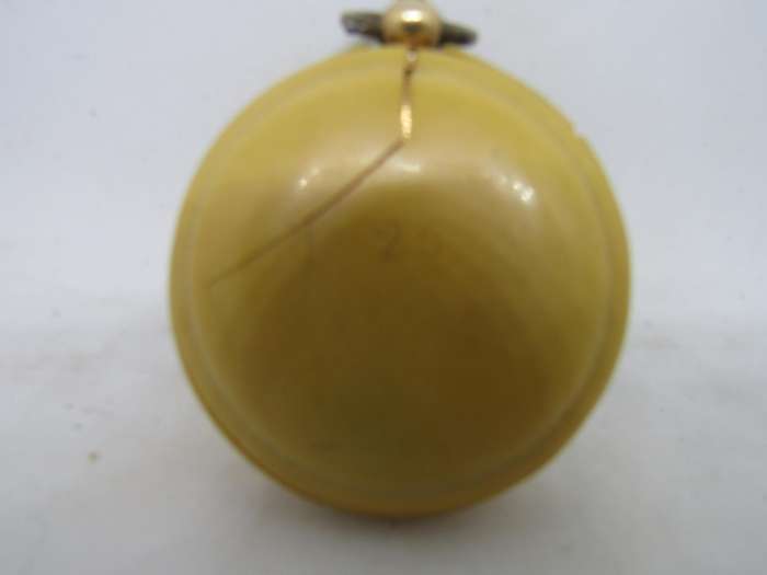 Gold Plated Pocket watch, no Key, But works and Oiled 4.5cm