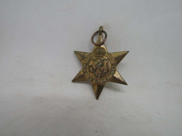 WW 2  African Star Medal to WE Jones