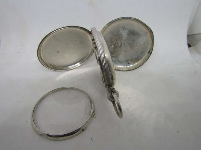 .925 Sterling Pocket watch casing no movement over 55gr (5cm diameter) with Glass