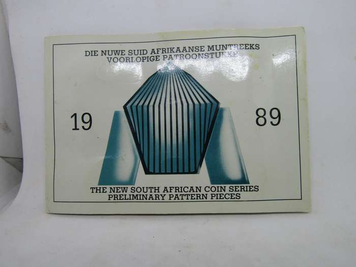 1989 South African New Coin Series Pattern Scarcer White set. Mintage 300