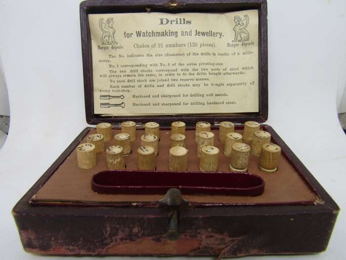 Marque Depossee Drills for Watchmaking 21 Numbers