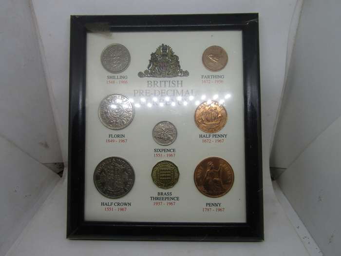 British Pre Decimal Currency Framed Set. Still Sealed.