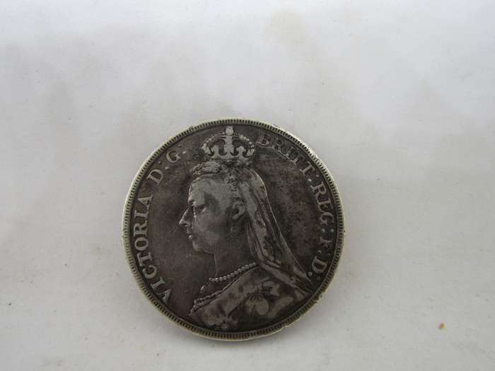 1892 United Kingdom Crown Sterling Coin
