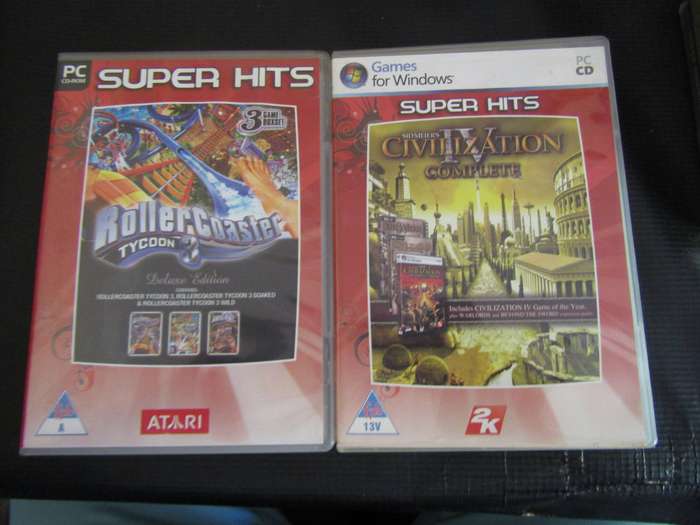 Sid Meier's Civilization 1V Complete and Rollercoaster Tycoon 3 By Atari