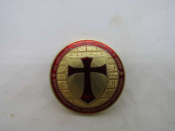Knight of the  Templar Challenge Coin