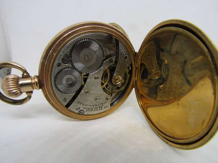 1912 Waltham's Men's Pocket  Watch.  Works. USA Made