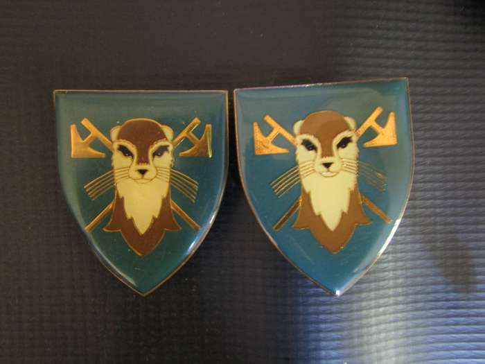 SADF Pair of 115 Battalion flash.  Pins intact