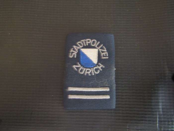 Zurich City Police slip on Rank