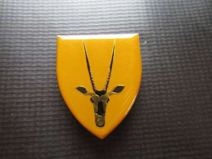 SADF 8th SA Infantry Battalion Shoulder flash. Pins intact