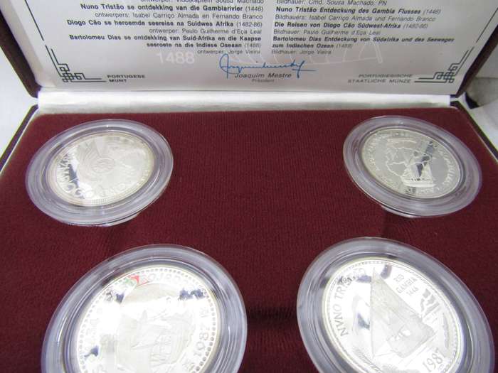 1988 Portuguese maritime exploration Proof Set.  Series 1 Sterling Silver