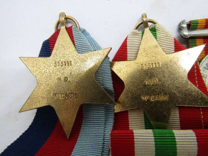 WW2 War Medals to ND Mc Cash