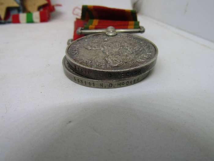 WW2 War Medals to ND Mc Cash