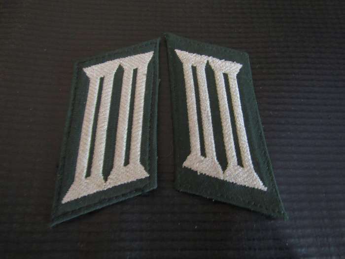 East German Police Collar tabs