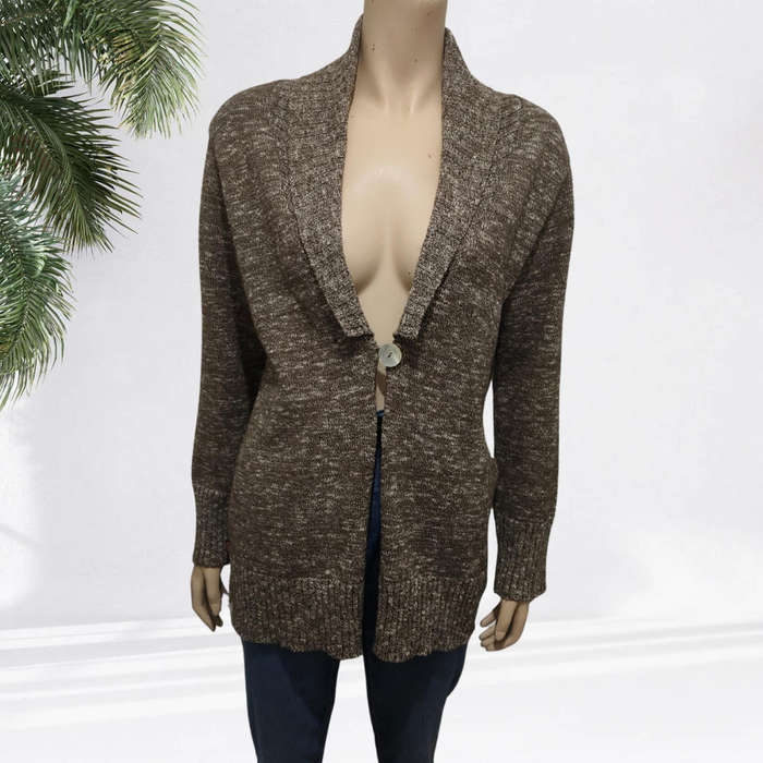 Grey/ Brown Cardigan size 14