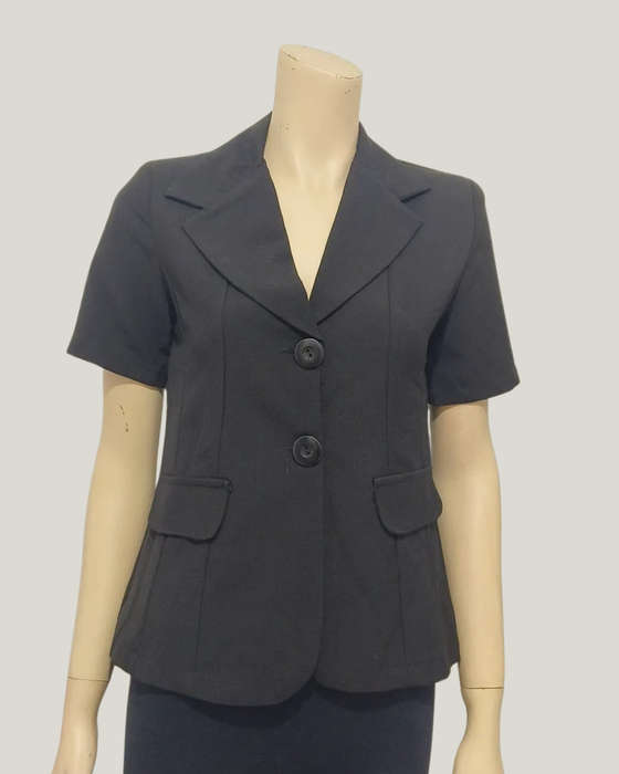 Black Short Sleeve Blazer size 10