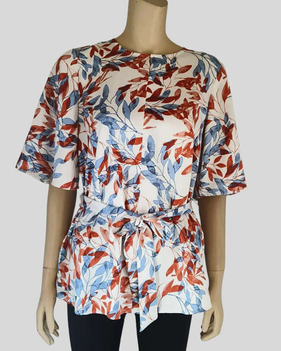 White, Red and Blue Top size 10