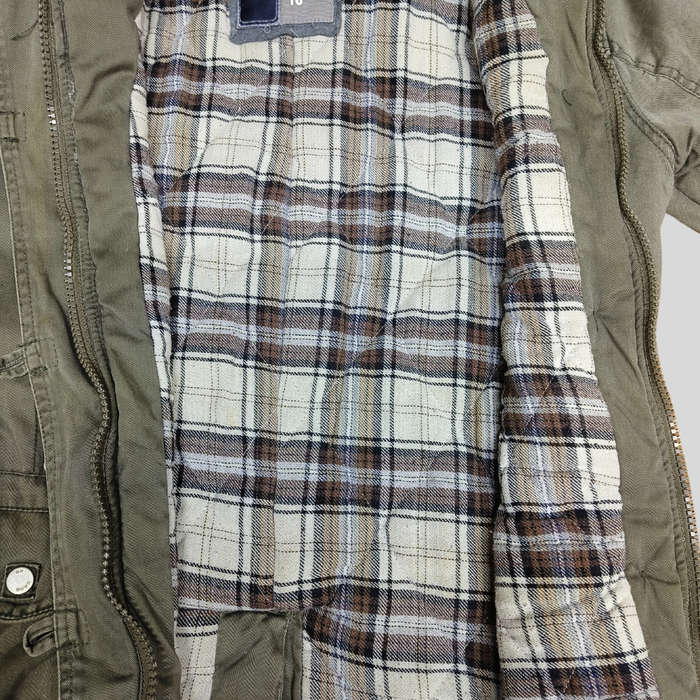 Khaki Military style Jacket size 10/12