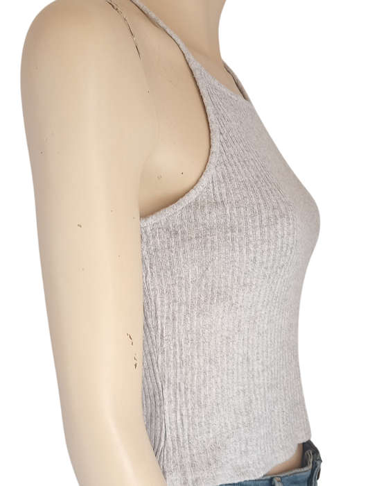 Grey crop top small