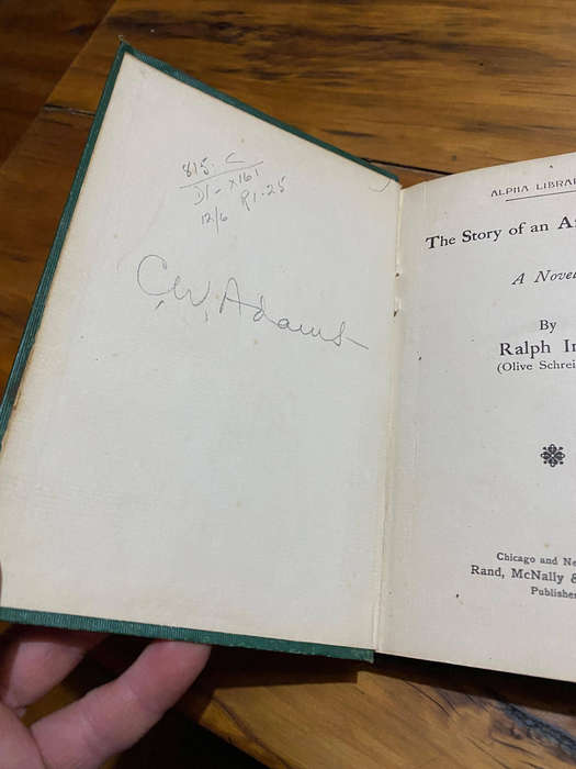 Story of an African Farm Iron, Ralph (Olive Schreiner) Rand, McNally & Company, Second edition