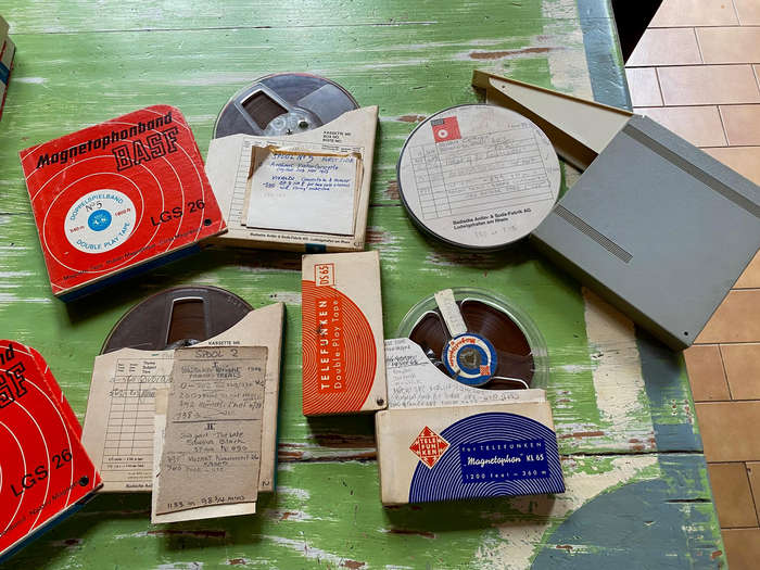 Vintage BASF Magnetic Recording Tape Collection + Ferrodynamics + Telefunken (10x collection)