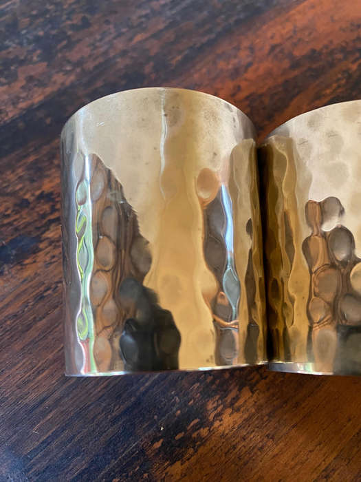 Mid-century Swedish set of three silver-plated cups