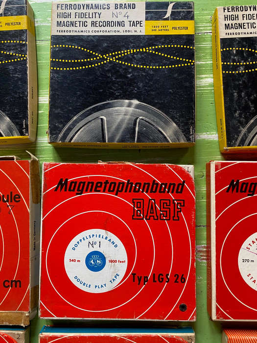 Vintage BASF Magnetic Recording Tape Collection + Ferrodynamics + Telefunken (10x collection)