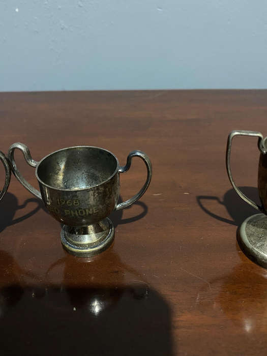 Vintage English Silver Plated Engraved Trophy Cup Collection
