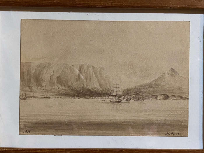 Drawing of Cape of Good Hope 1816