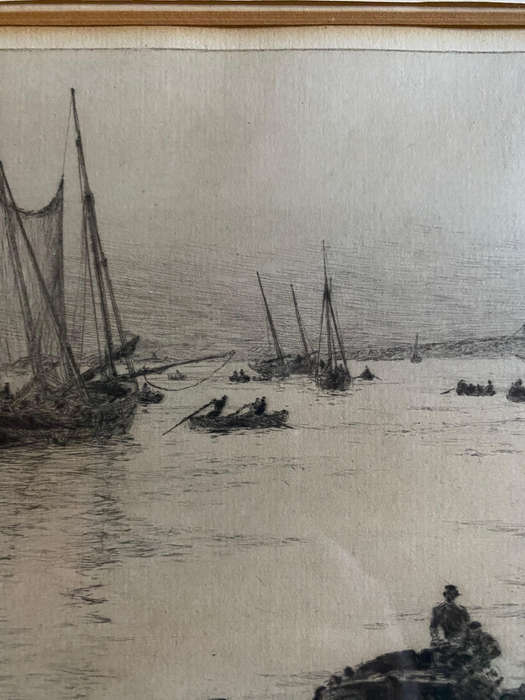 William Lionel Wyllie Original Signed Etching