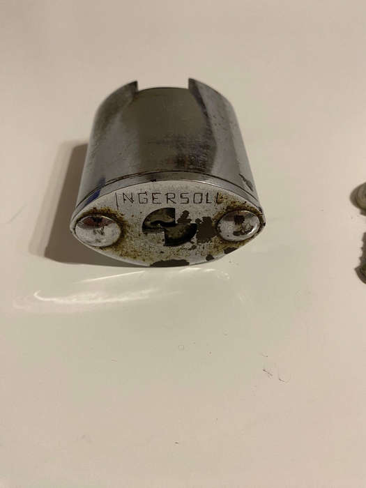 Vintage Padlock Miracle Lock Corp Ingersoll Impregnable Lock w/ Key Rare